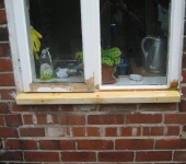Replacement Timber for Window Cill and Resin Repair by P & AS Hayselden Decorators Barnsley